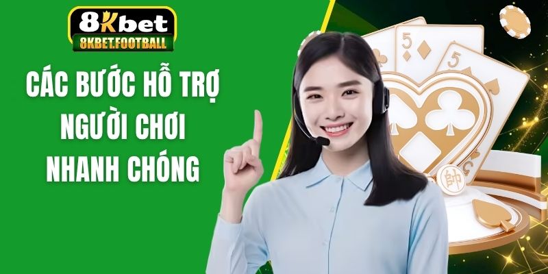 Các bước hỗ trợ người chơi nhanh chóng