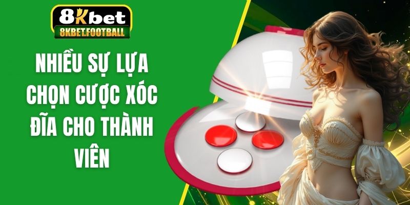 Nhiều sự lựa chọn cược xóc đĩa cho thành viên